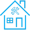 icon of a home with tools