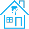 icon of a home with a painting roller
