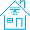 icon of a home with a security camera